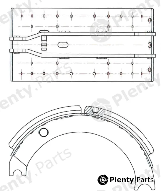 Bendix-Au B4311PTQRiveted — Brake Shoe Set