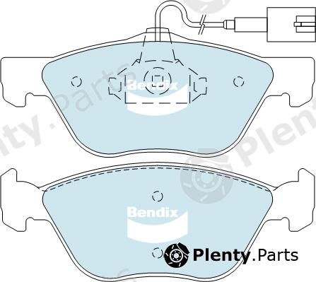 Bendix-Au DB2037EURO — Brake Pad Set, disc brake