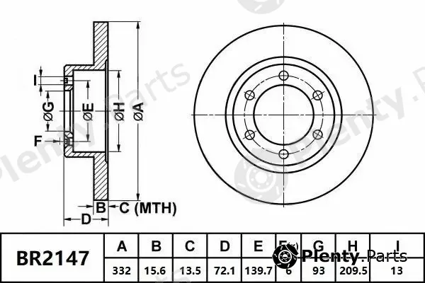 Bendix-Au BR2147ULT4WD — Brake Disc