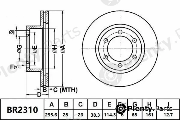 Bendix-Au BR2310ULT — Brake Disc