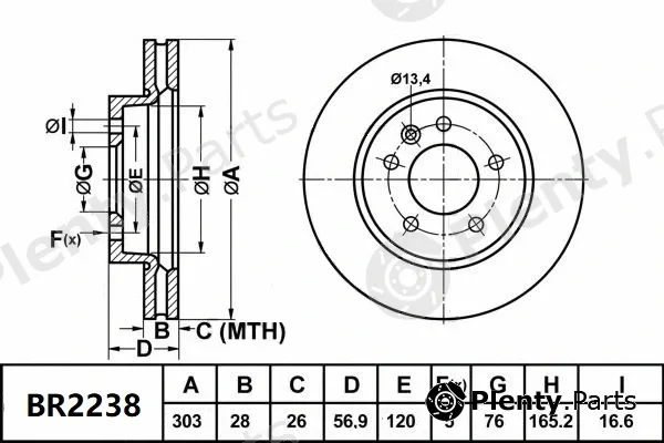 Bendix-Au BR2238ULT — Brake Disc