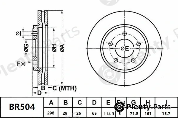 Bendix-Au BR504ULT — Brake Disc