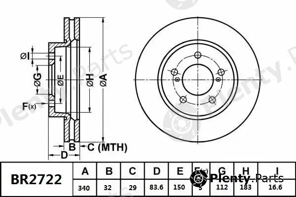 Bendix-Au BR2722ULT — Brake Disc