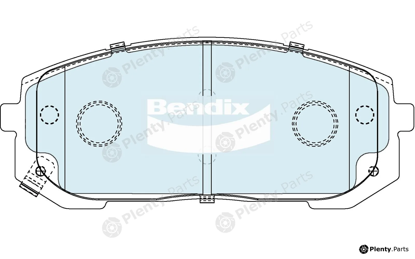 Bendix-Au DB26114WD — Brake Pad Set, disc brake