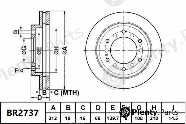 Bendix-Au BR2737ULT — Brake Disc