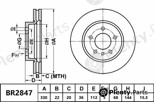 Bendix-Au BR2847ULT — Brake Disc