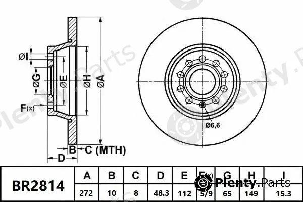 Bendix-Au BR2814ULT — Brake Disc