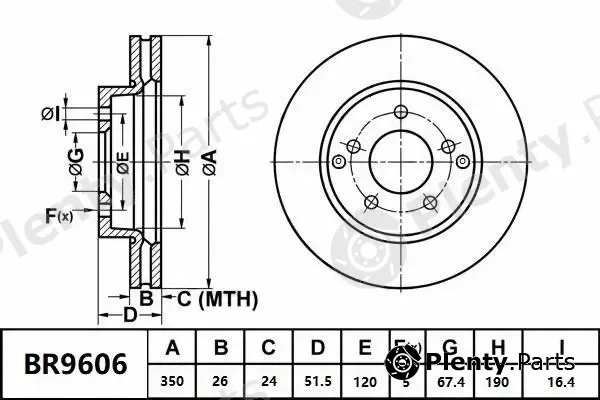 Bendix-Au BR9606ULT — Brake Disc