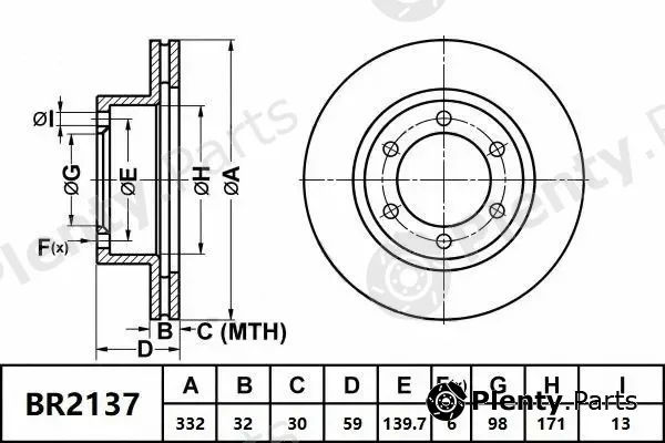 Bendix-Au BR2137ULT4WD — Brake Disc