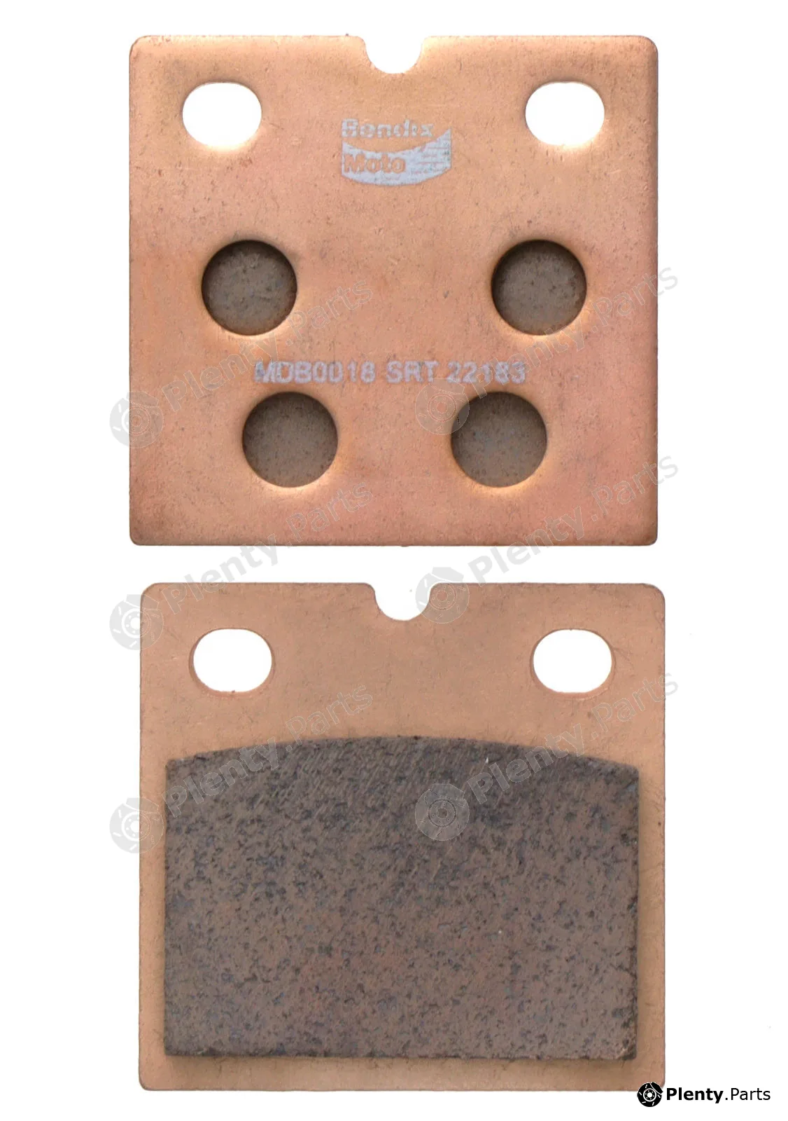 Bendix-Au MDB0018SRT — Brake Pad Set, disc brake