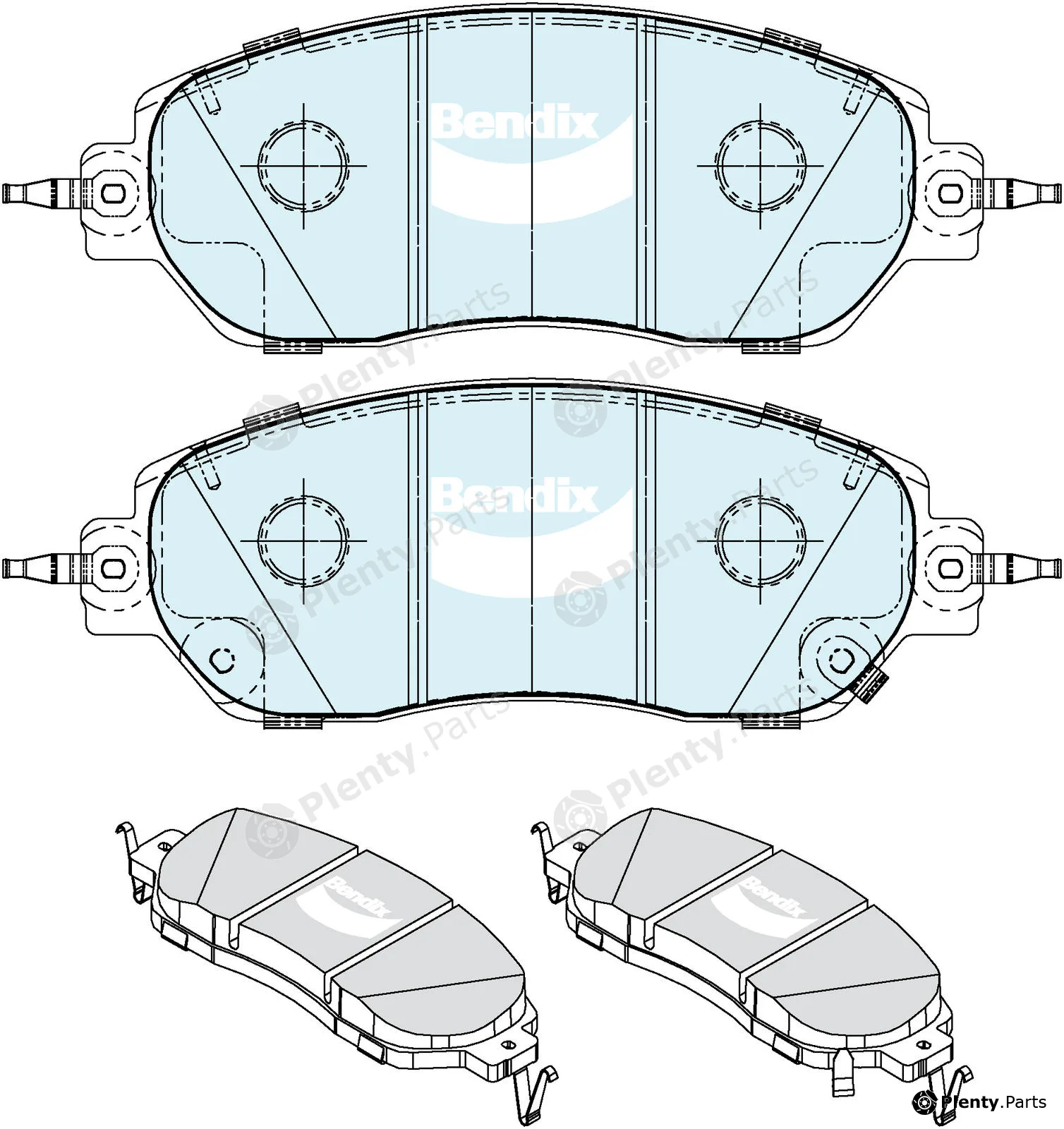 Bendix-Au DB26874WD — Brake Pad Set, disc brake