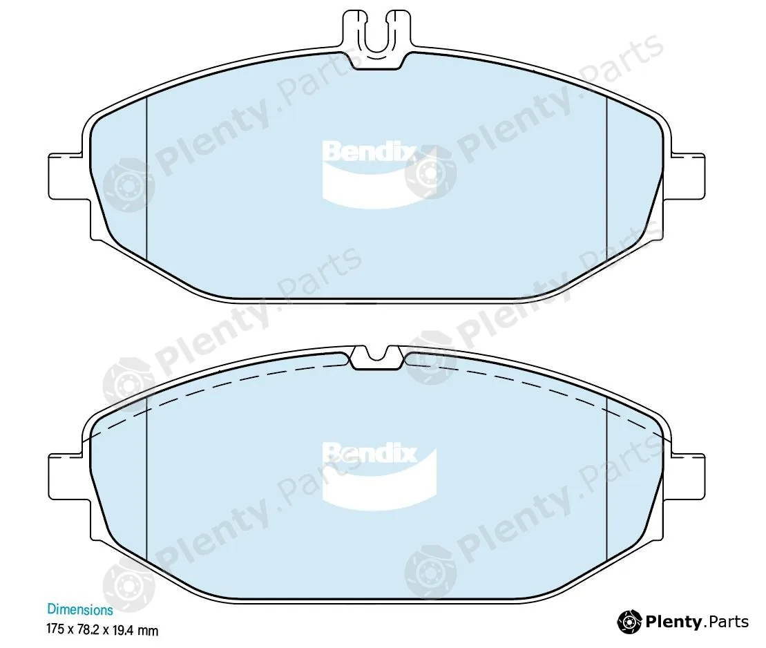 Bendix-Au DB2551EURO — Brake Pad Set, disc brake