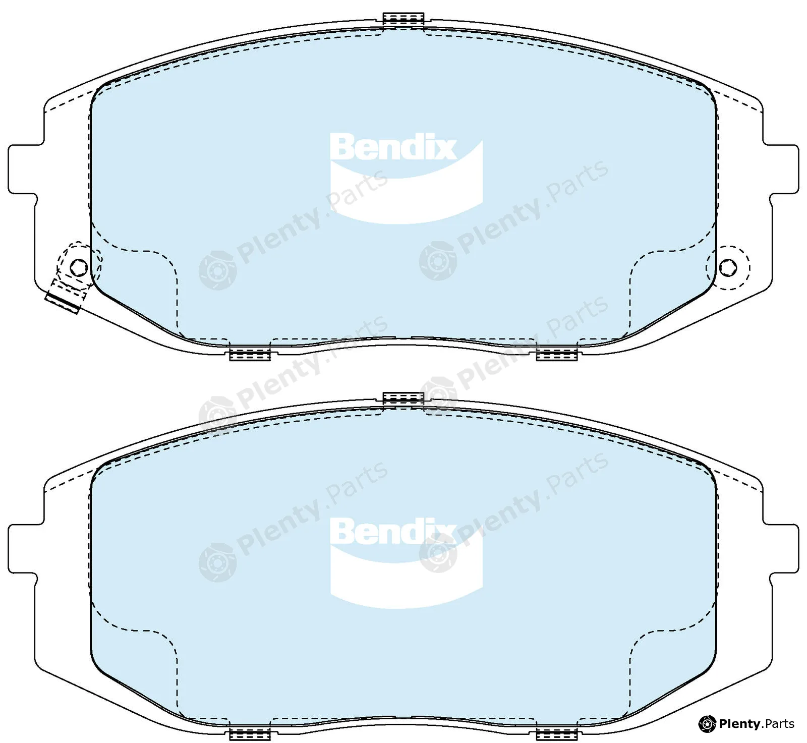 Bendix-Au DB2650GCT — Brake Pad Set, disc brake