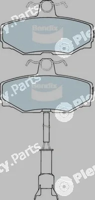 Bendix-Au DB1226GCT — Brake Pad Set, disc brake