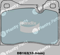 Bendix-Au DB163GCT — Brake Pad Set, disc brake
