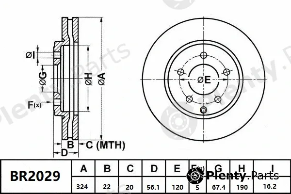 Bendix-Au BR2029ULT — Brake Disc