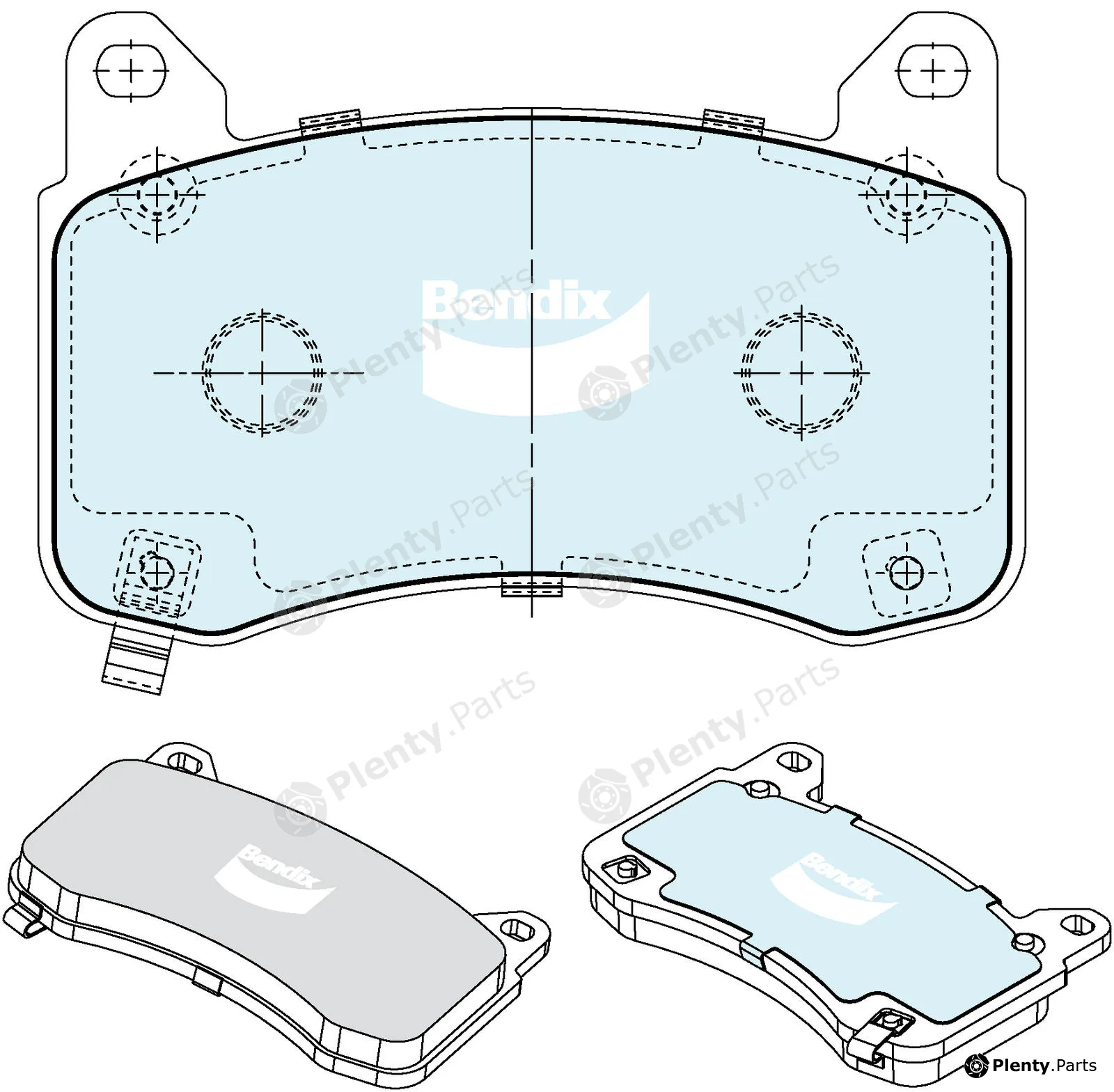 Bendix-Au DB2675EV — Brake Pad Set, disc brake