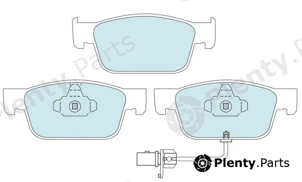 Bendix-Au DB2509EURO — Brake Pad Set, disc brake
