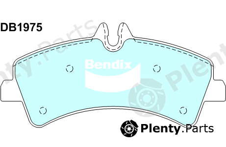 Bendix-Au DB1975HD — Brake Pad Set, disc brake