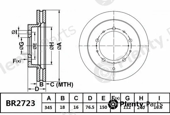 Bendix-Au BR2723ULT — Brake Disc