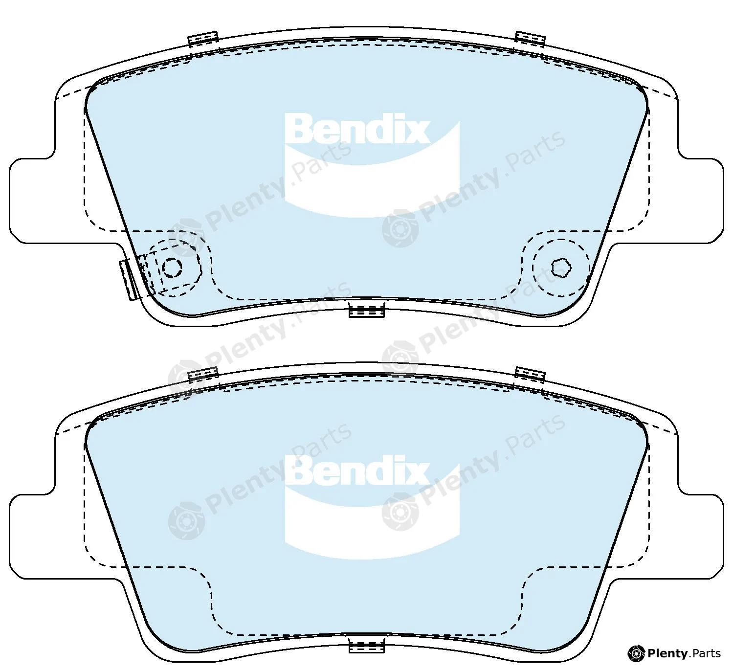 Bendix-Au DB2651GCT — Brake Pad Set, disc brake