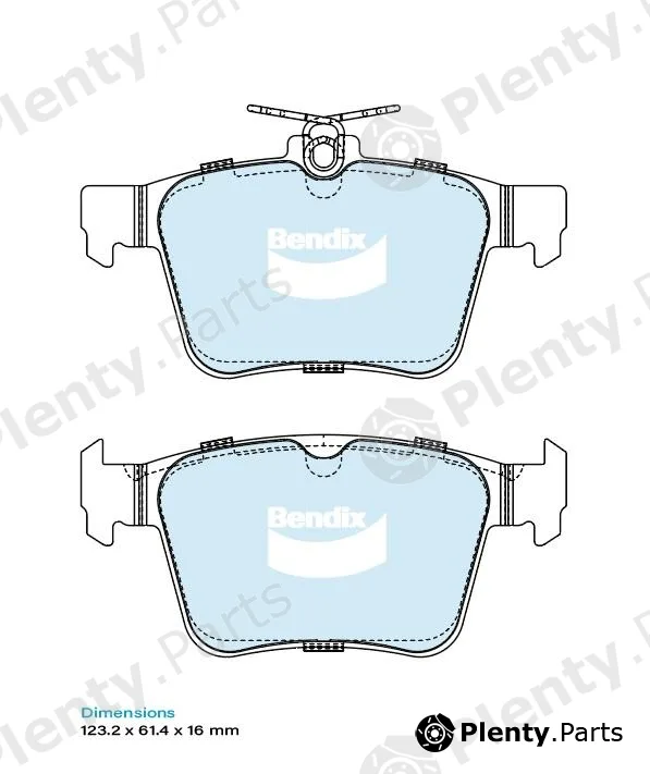 Bendix-Au DB2415EURO — Brake Pad Set, disc brake