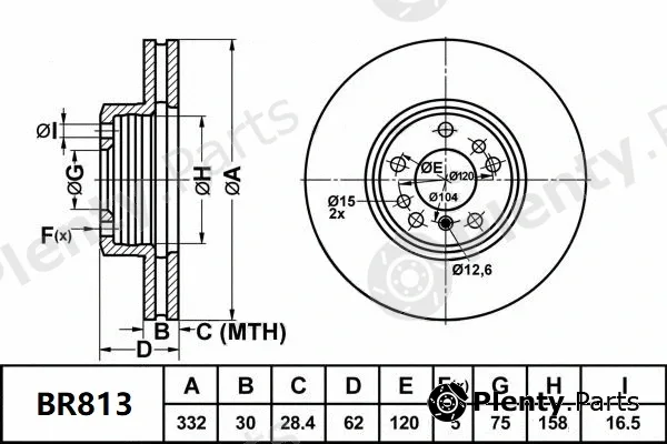 Bendix-Au BR813ULT — Brake Disc