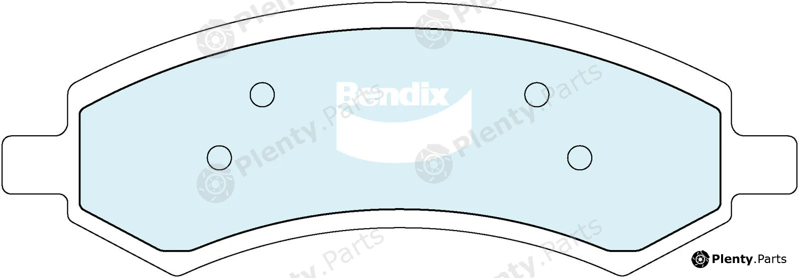 Bendix-Au DB21484WD — Brake Pad Set, disc brake