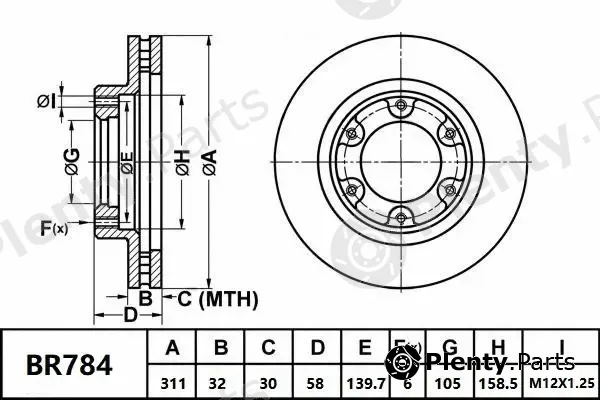 Bendix-Au BR784ULT — Brake Disc