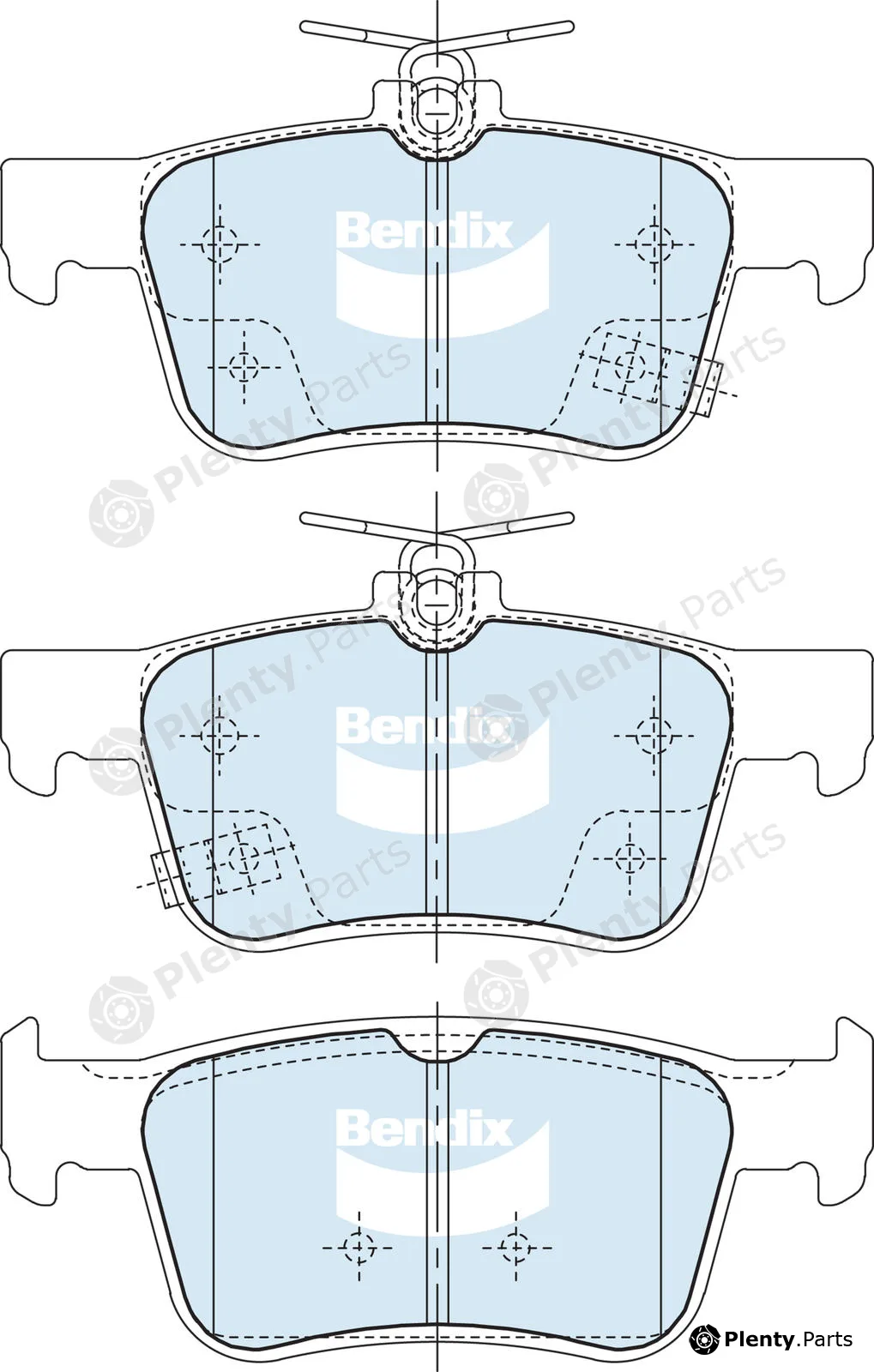 Bendix-Au DB2678GCT — Brake Pad Set, disc brake