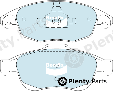 Bendix-Au DB2040EURO — Brake Pad Set, disc brake