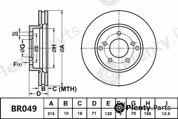 Bendix-Au BR049ULT — Brake Disc