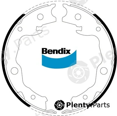 Bendix-Au BS5257 — Brake Shoe Set, parking brake