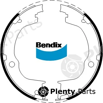 Bendix-Au BS5258 — Brake Shoe Set, parking brake
