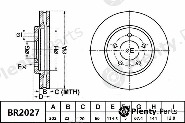 Bendix-Au BR2027ULT — Brake Disc