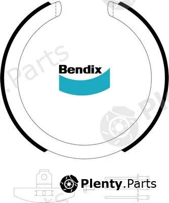 Bendix-Au BS3220 — Brake Shoe Set, parking brake