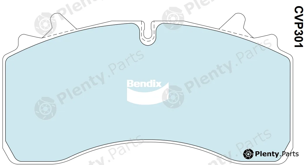 Bendix-Au CVP301PT — Brake Pad Set, disc brake