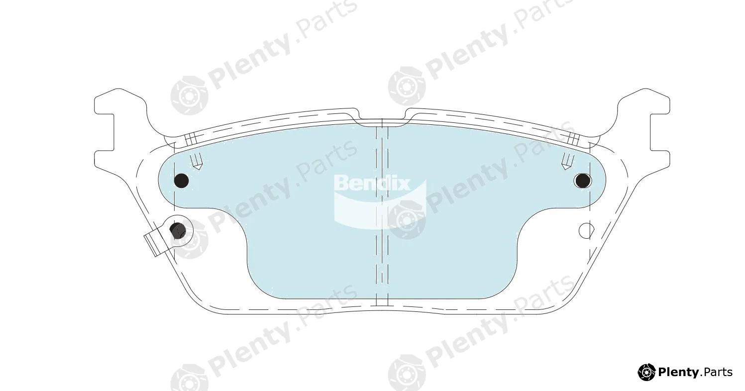 Bendix-Au DB26364WD — Brake Pad Set, disc brake