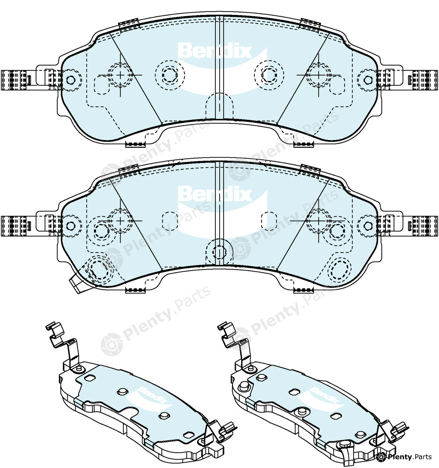 Bendix-Au DB26894WD — Brake Pad Set, disc brake