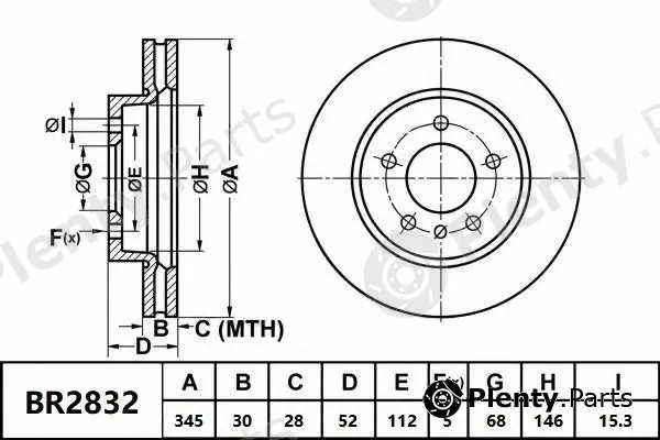 Bendix-Au BR2832ULT — Brake Disc