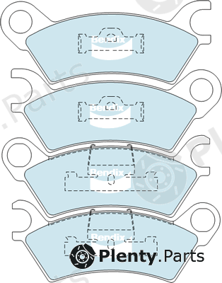 Bendix-Au DB278GCT — Brake Pad Set, disc brake