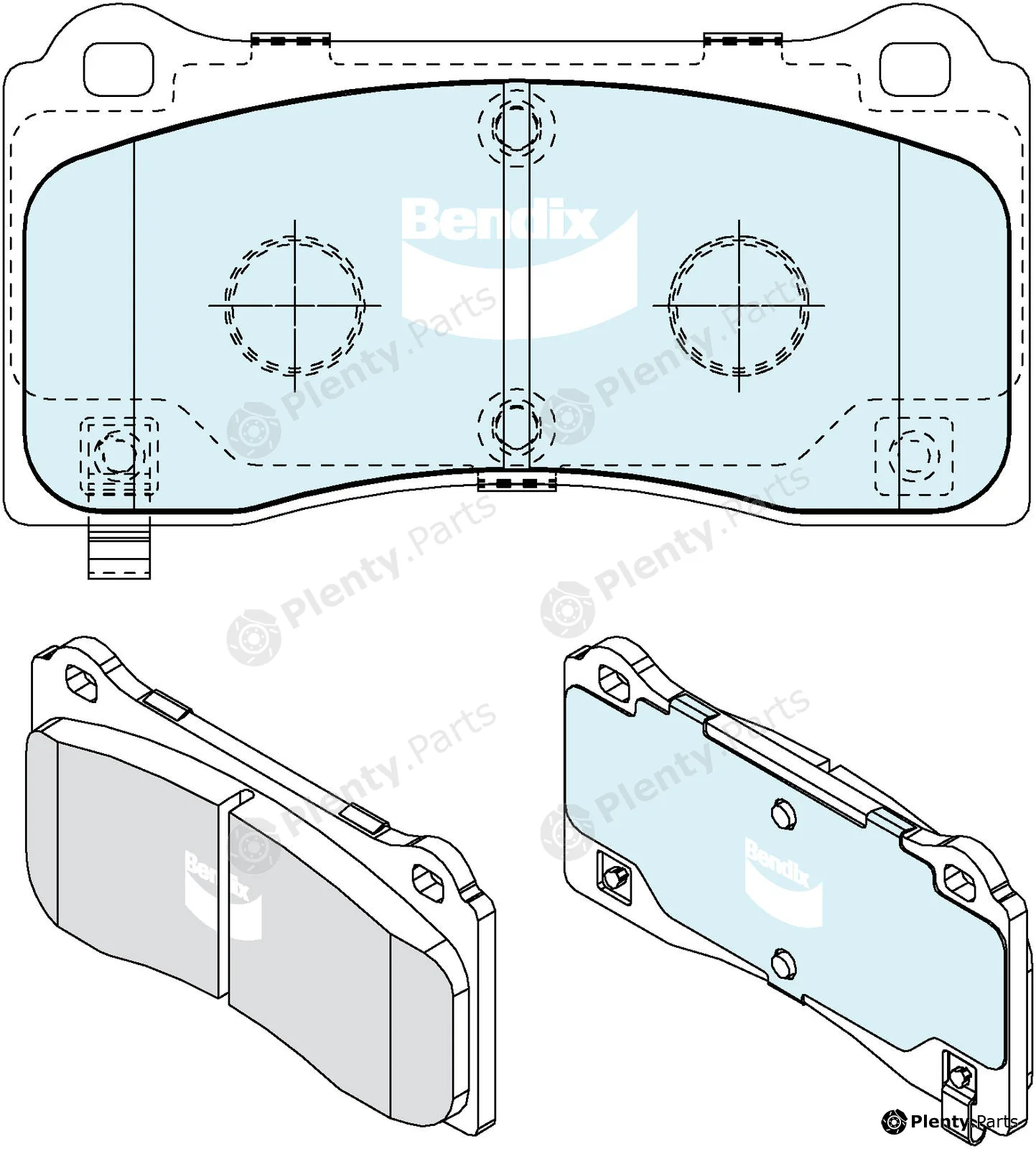Bendix-Au DB2674EV — Brake Pad Set, disc brake