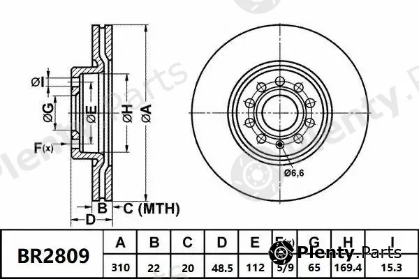 Bendix-Au BR2809ULT — Brake Disc