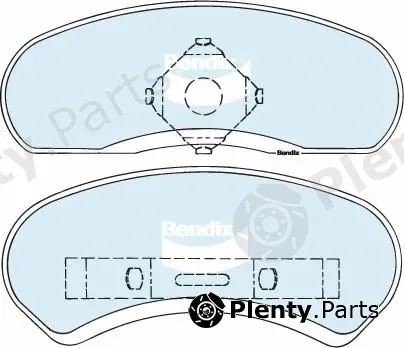 Bendix-Au DB1032GCT — Brake Pad Set, disc brake