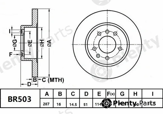 Bendix-Au BR503ULT — Brake Disc