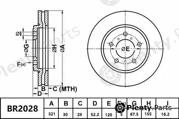 Bendix-Au BR2028ULT — Brake Disc