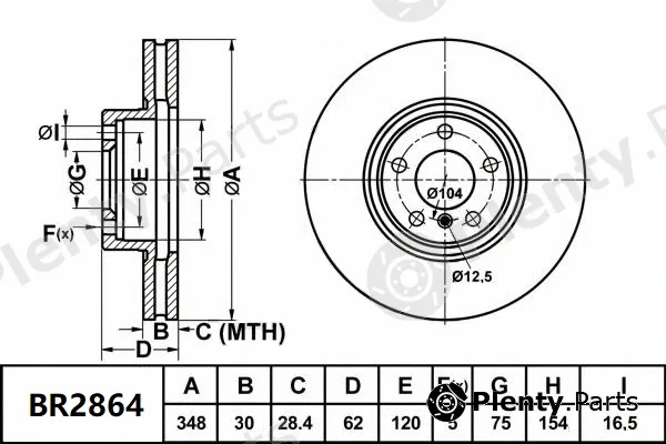 Bendix-Au BR2837ULT — Brake Disc