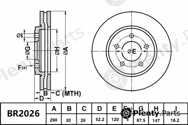 Bendix-Au BR2026ULT — Brake Disc