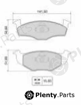Nakata NKF1150P — Brake Pad Set, disc brake
