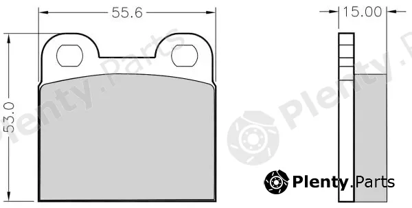 Nakata NKF1015P — Brake Pad Set, disc brake
